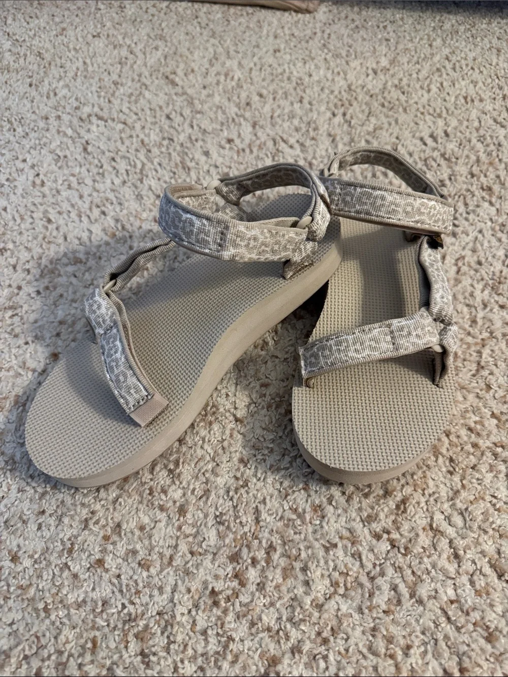 Teva Beige Strap Sandals